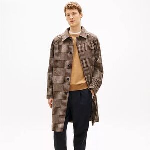 TOMMY HILFIGER Men's Wool-blend Check Coat - NWT